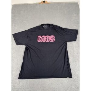 M83 Band Shirt Mens‎ 2XL Black Pink Graphic 100% Cotton Indie Rock Tee